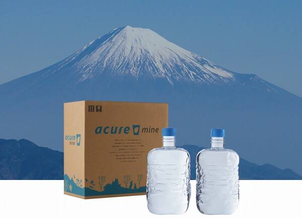 アキュアマインは富士山の非加熱天然水を採用